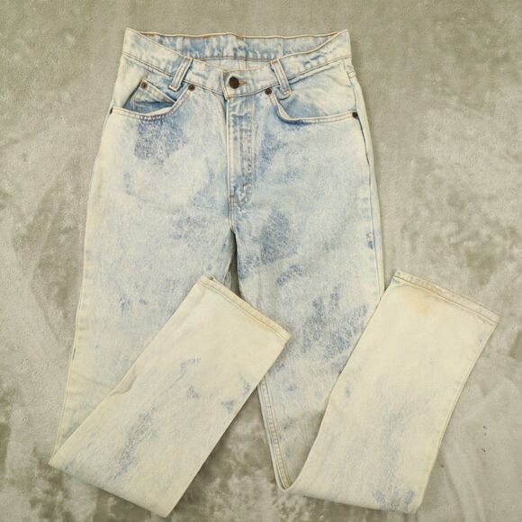LEVI'S Orange Tab 705 Student Acid Wash Jeans size 30x34 actual 27x33 USA‎ Made - Picture 13 of 13